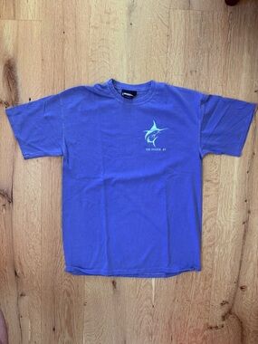 Sag Harbor NY Sailfish Graphic Short Sleeve T-Shirt - Blue